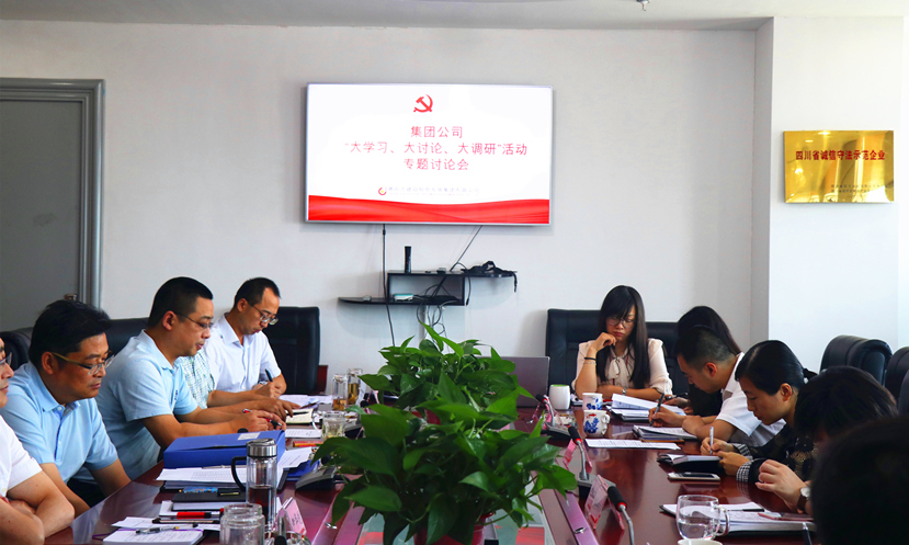 集團(tuán)公司黨委組織召開“大學(xué)習(xí)、大討論、大調(diào)研”專題討論會(huì)