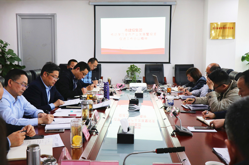 集團公司傳達(dá)學(xué)習(xí)全市產(chǎn)業(yè)發(fā)展暨投資促進工作會議精神